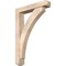 Ekena Millwork Thorton Craftsman Smooth Bracket w/ Offset Brace, Douglas Fir, 5 1/2"W x 28"D x 40"H BKT0604X28X40THR04SDF - alternate 1